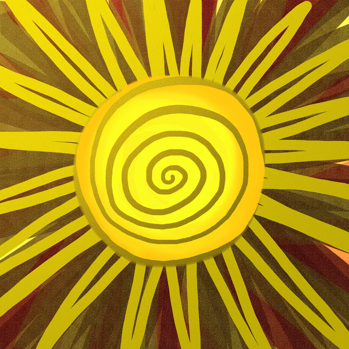 <p>Digitally painted sun doodle.</p>