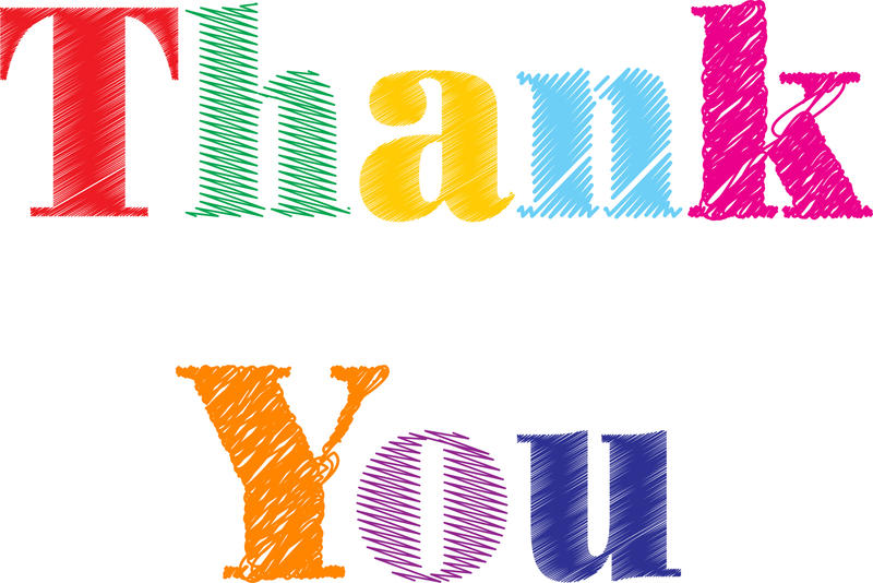 <p>Thank you text clip art illustration.</p>
