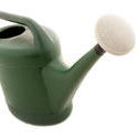 9866   Green round watering can, with handle and sprout