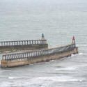 7940   Twin breakwaters at Whitby harbour