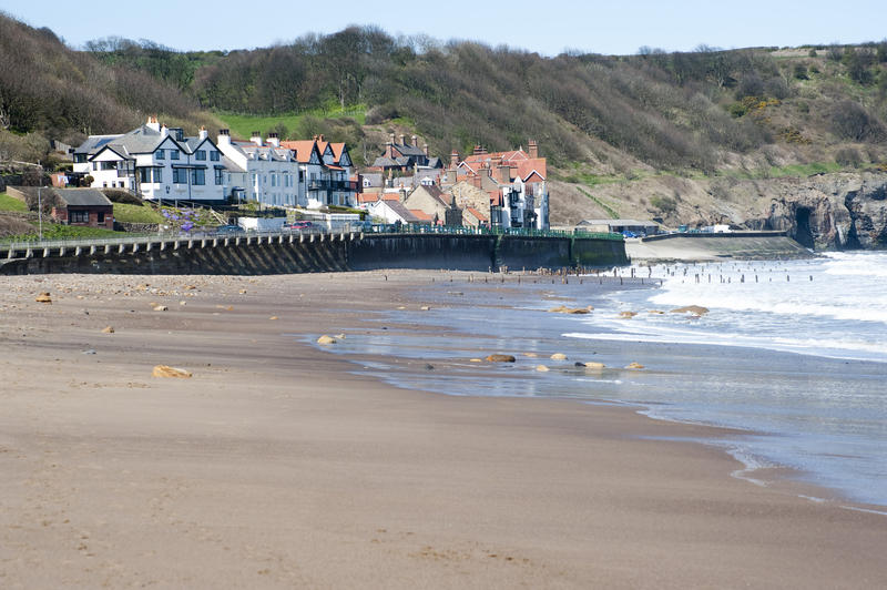 Beautiful Landscape view of Sandsend near Whitby