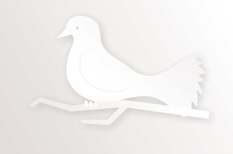 <p>Simple white dove illustration.<br />
&nbsp;</p>
