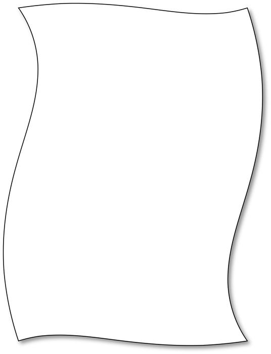 <p>Simple black and white paper border - clip art illustration.</p>