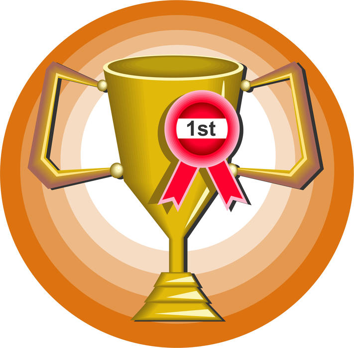 <p>Winners trophy award clip art illustration.</p>