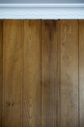 10937   Laminate Wood Wall Panels and White Trim