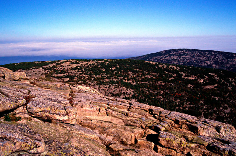 <p>This is a view from Cadillac Mountain at Acadia National Park</p>
