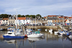 12882   Boats in Harbor in Village of Anstruther