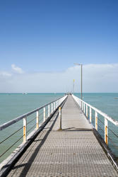17007   View along the deserted jetty at Beachport