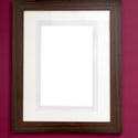 stock image 13093   Plain blank wooden picture frame