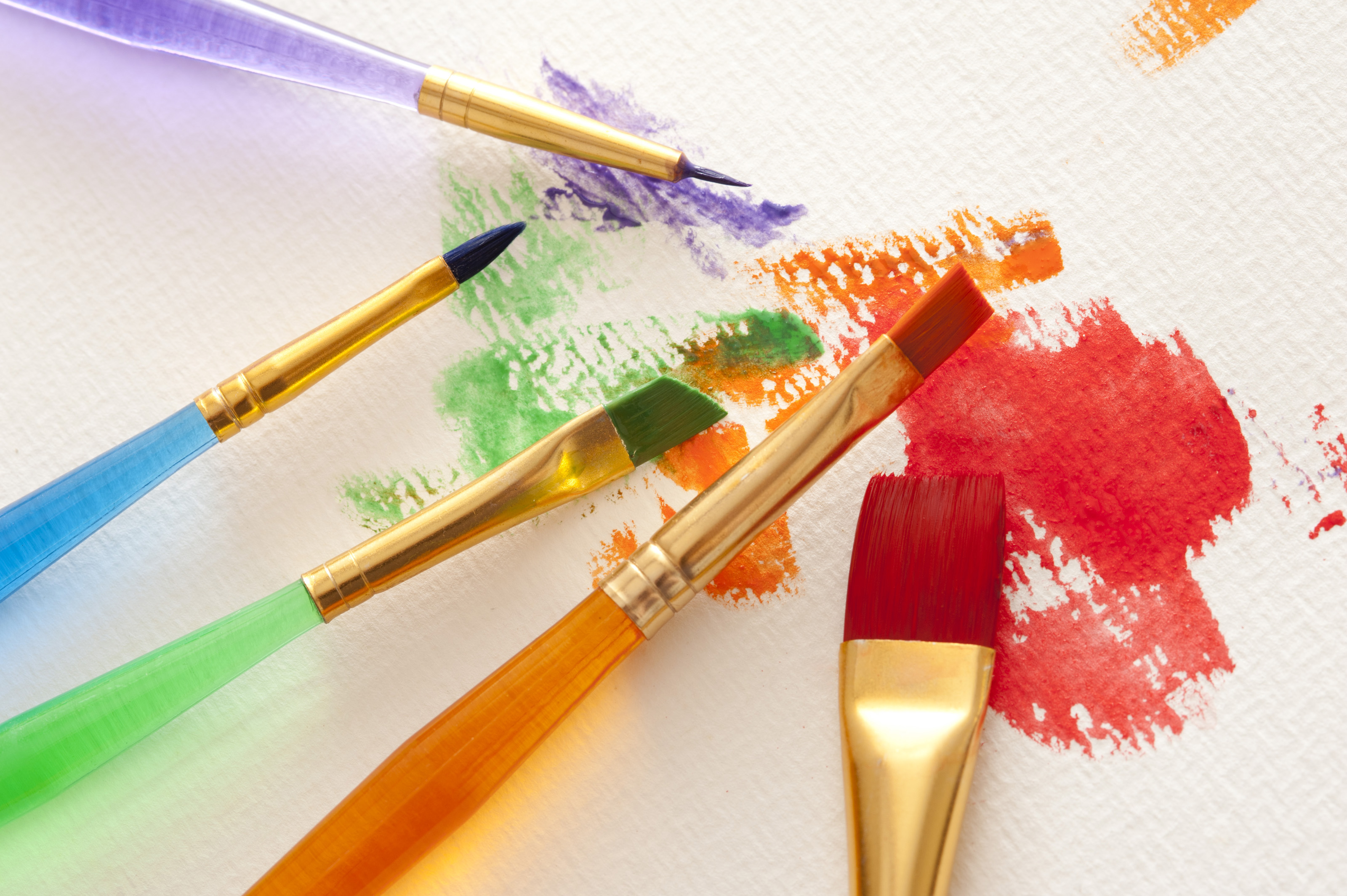 Free Stock Photo 12145 Assorted Colors And Paintbrushes Freeimageslive