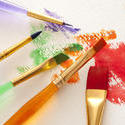 12145   Assorted colors and paintbrushes