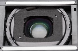 12151   Close up on compact camera lens