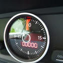 16344   Lap timer on a car dashboard