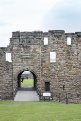 12886   Ruined wall of St Andrews Castle, Scotland