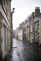 12890   Wet rainy day in Cellardyke, Scotland