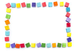 13097   Colorful kiddies frame of wooden building blocks