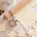 13126   Cookies being cut out from dough