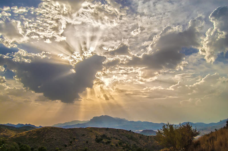 <p>Sky</p>
Cloudy sky.