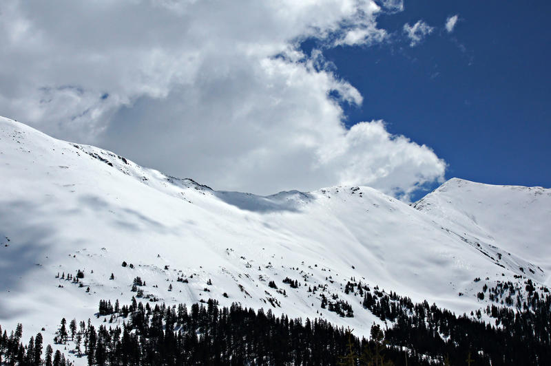 <p>On Colorado's Loveland Pass Clouds form over the Continental Divide.</p>