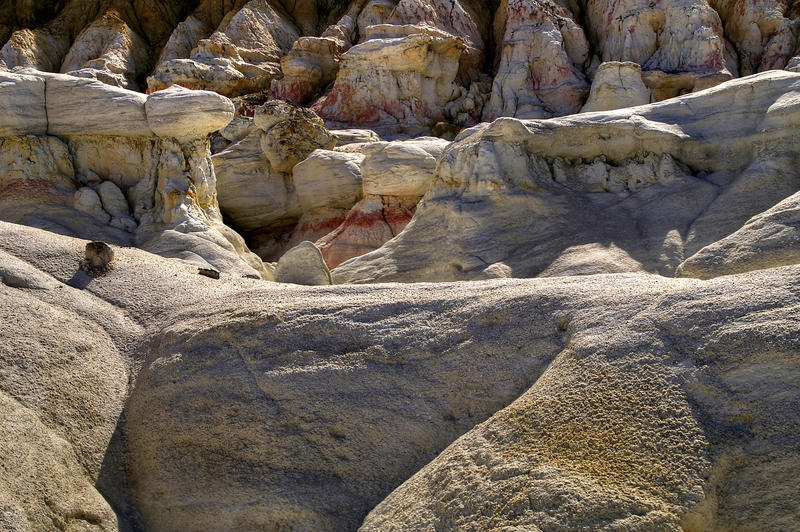 <p>Colorful clay rock formations on the Colorado prairie near Colorado Springs.</p>
