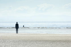 12878   Another Place Modern Sculpture, Crosby Beach, UK