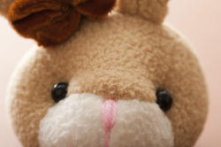 13475   Soft fluffy toy Easter bunny