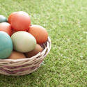 13454   Basket of traditional Easter Eggs