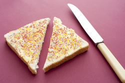 12755   fairybread cut in half with knife