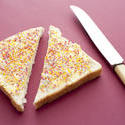 stock image 12755   fairybread cut in half with knife