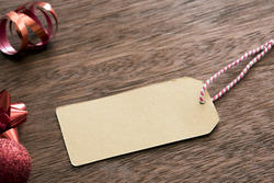 13151   Blank Christmas gift tag and decorations