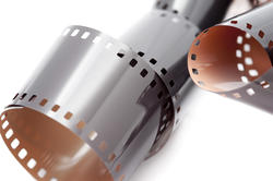 12169   Unwrapped roll of film curled up