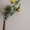 11892   Long stemmed yellow roses in a vase