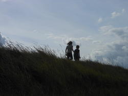 12507   freinds playing on the dunes