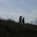 12507   freinds playing on the dunes