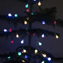 13166   Colorful glowing lights on a Christmas tree