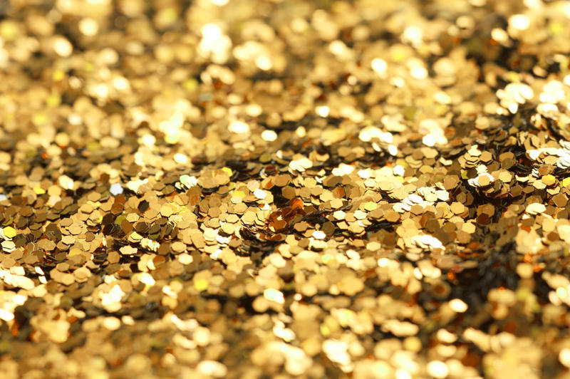 background of gold glitter