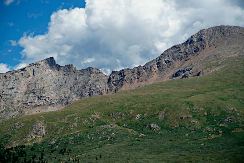 <p>This Colorado Front Range Rocky Mountain Pass is located in Southwestern Clear Creek County in the Pike National Forest, which is west of Denver, and is traversed by the Guanella Pass Scenic Byway.</p>