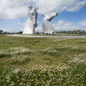 12854   Landscape view of the Kelpies, Falkirk, Scotland