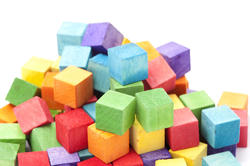 11969   Jumbled Pile of Colorful Wooden Toy Blocks
