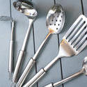 17156   Set of stainless steel kitchen utensils