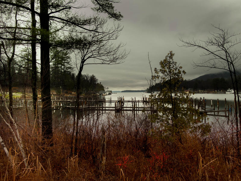 <p>Lake after the rains in late fall with autumn vegitation.</p>
