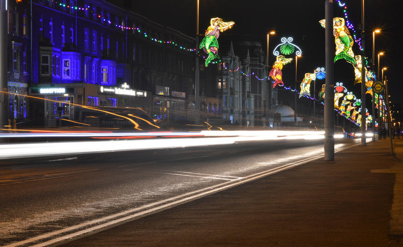 <p>Blackpool is a seaside town in the north of the UK, each year they have a light show called Blackpool Illuminations. Blackpool is known as the Vegas of the north and has a Tower, beach, vintage trams and more.</p>
Blackpool Illuminations