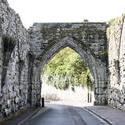 12790   Old archway over narrow street in St Andrews