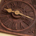 12970   Old rusty clock with roman numerals