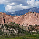 12212   Pikes Peak behind Kindergarten Rock at Garden of the Gods