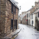 12861   Narrow curved street in Cellardyke, Scotland