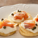 12364   salmon caper blinis on plate