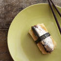 12365   Wrapped sardine with seaweed on plate