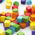 11974   Scattered piles of colorful blocks