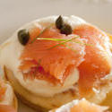 12368   creamcheese and salmon meat blini